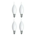 thumbnail image 1 of Bulbrite Pack of (4) 4.5 Watt Dimmable Milky Filament CA10 Candelabra (E12) LED Light Bulb - 400 Lumens, 3000K, 1 of 5