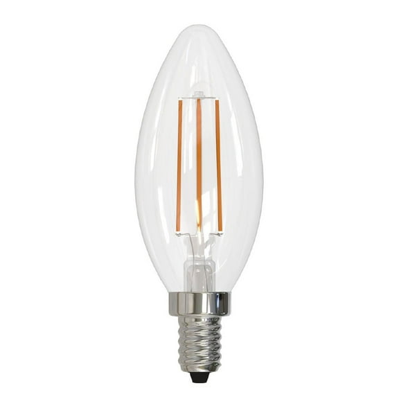 Bulbrite Pack of (4) 4 Watt Dimmable Clear Filament B11 Candelabra (E12) LED Bulb - 300 Lumens, 3000K, and 90 CRI