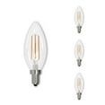 thumbnail image 1 of Bulbrite Pack of (4) 5W LED B11 3000K Filament Bulb (Clear Finish), 1 of 7