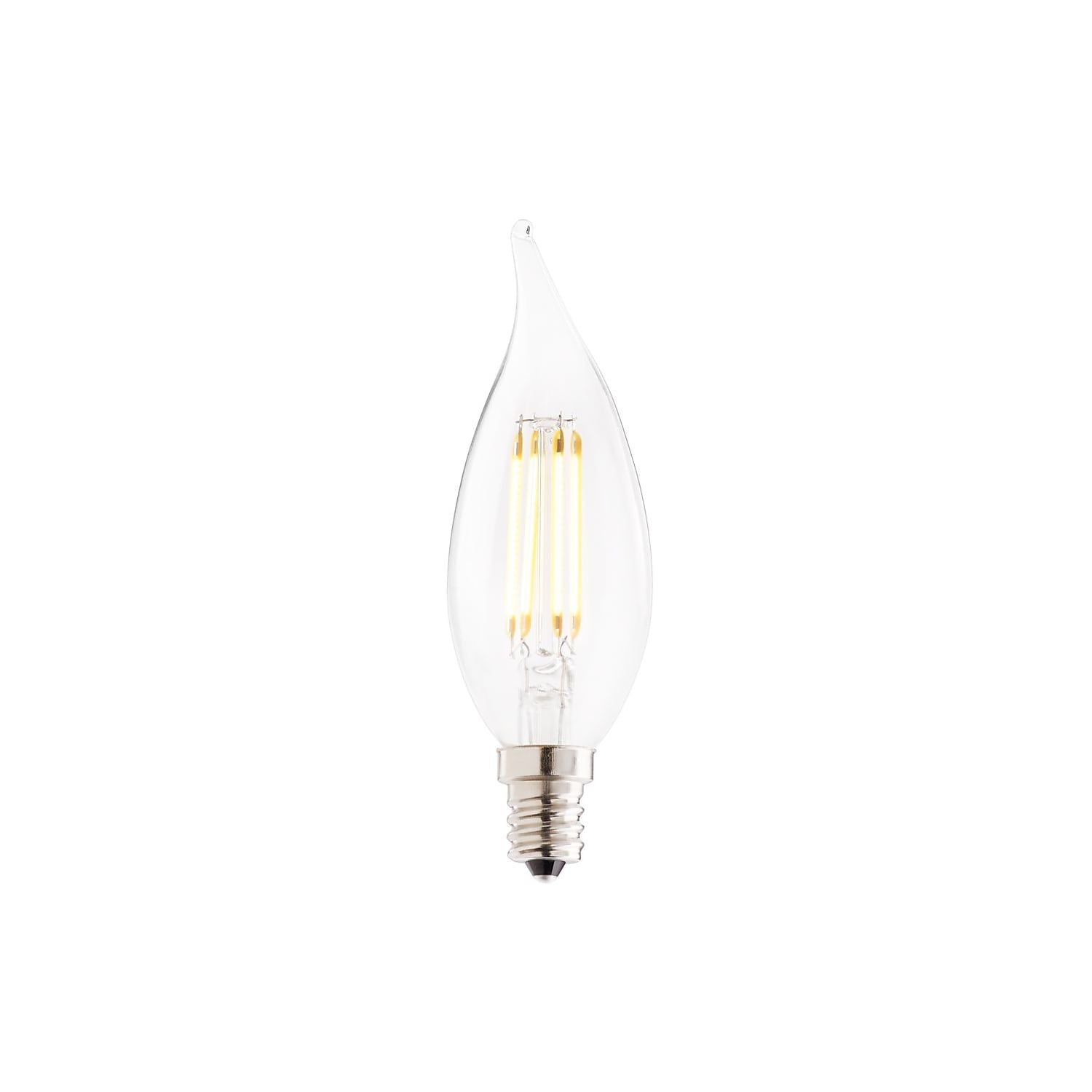 25 Watt Equivalent Clear Dimmable LED Filament Bulb 4-Pack