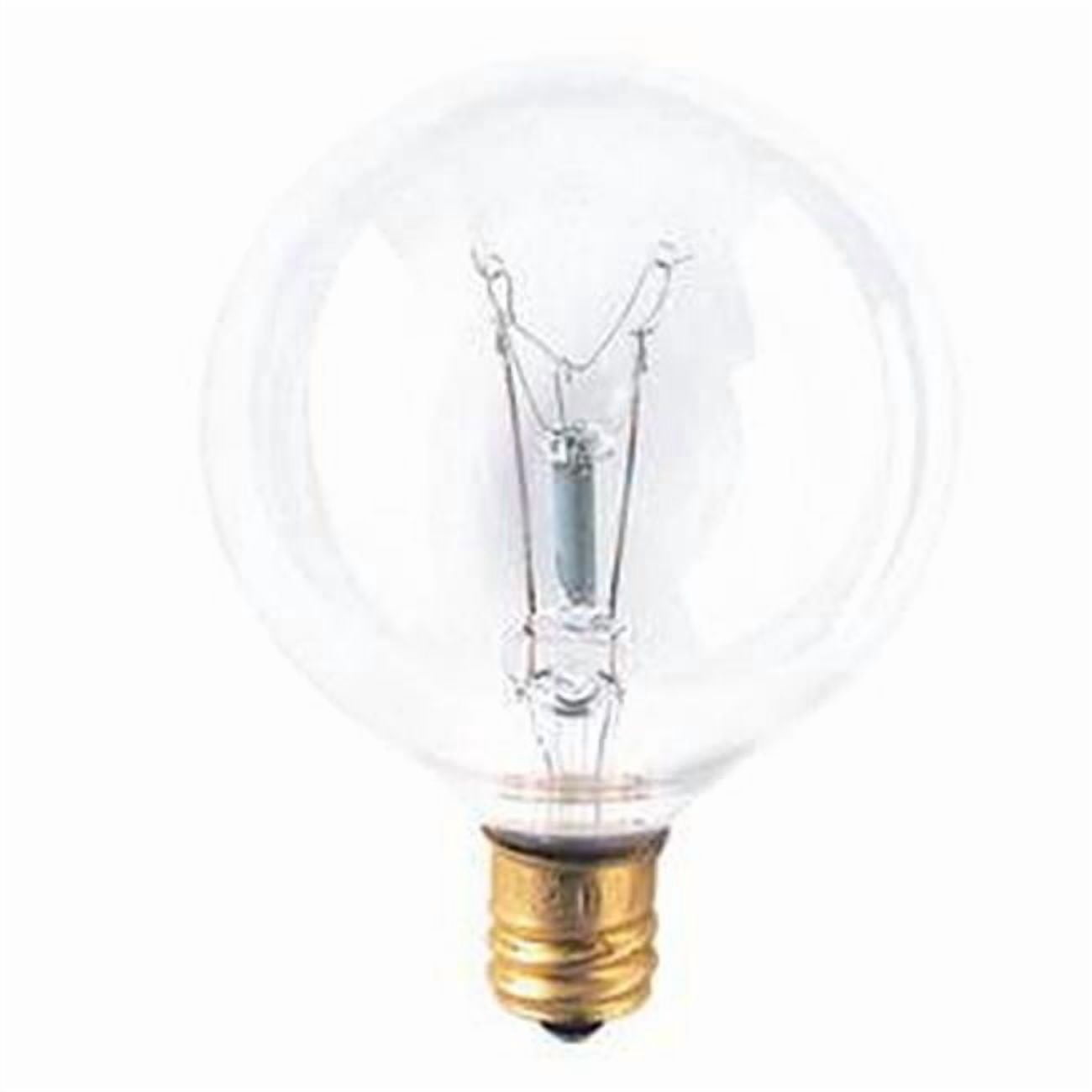 Bulbrite Pack of (40) 25 Watt Dimmable Clear G16.5 Incandescent Light Bulbs with Medium (E26) Base, 2700K Warm White Light