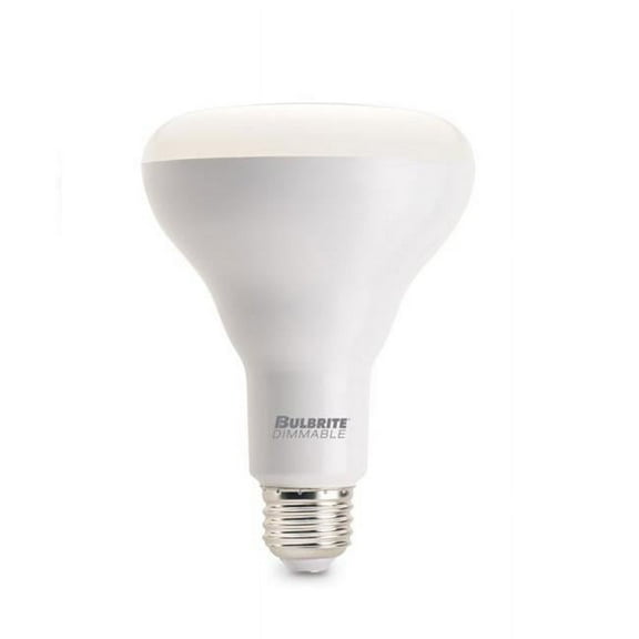 Bulbrite Pack of (5) 9 Watt Dimmable Aluminum Finish BR30 Medium (E26) LED Bulb - 650 Lumens  2700K  and 80 CRI