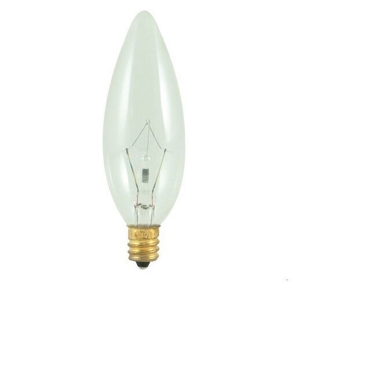 Bulbrite Pack of (50) Dimmable Clear B8 Candelabra (E12) Incandescent Bulb 280 Lumens 40 Watt