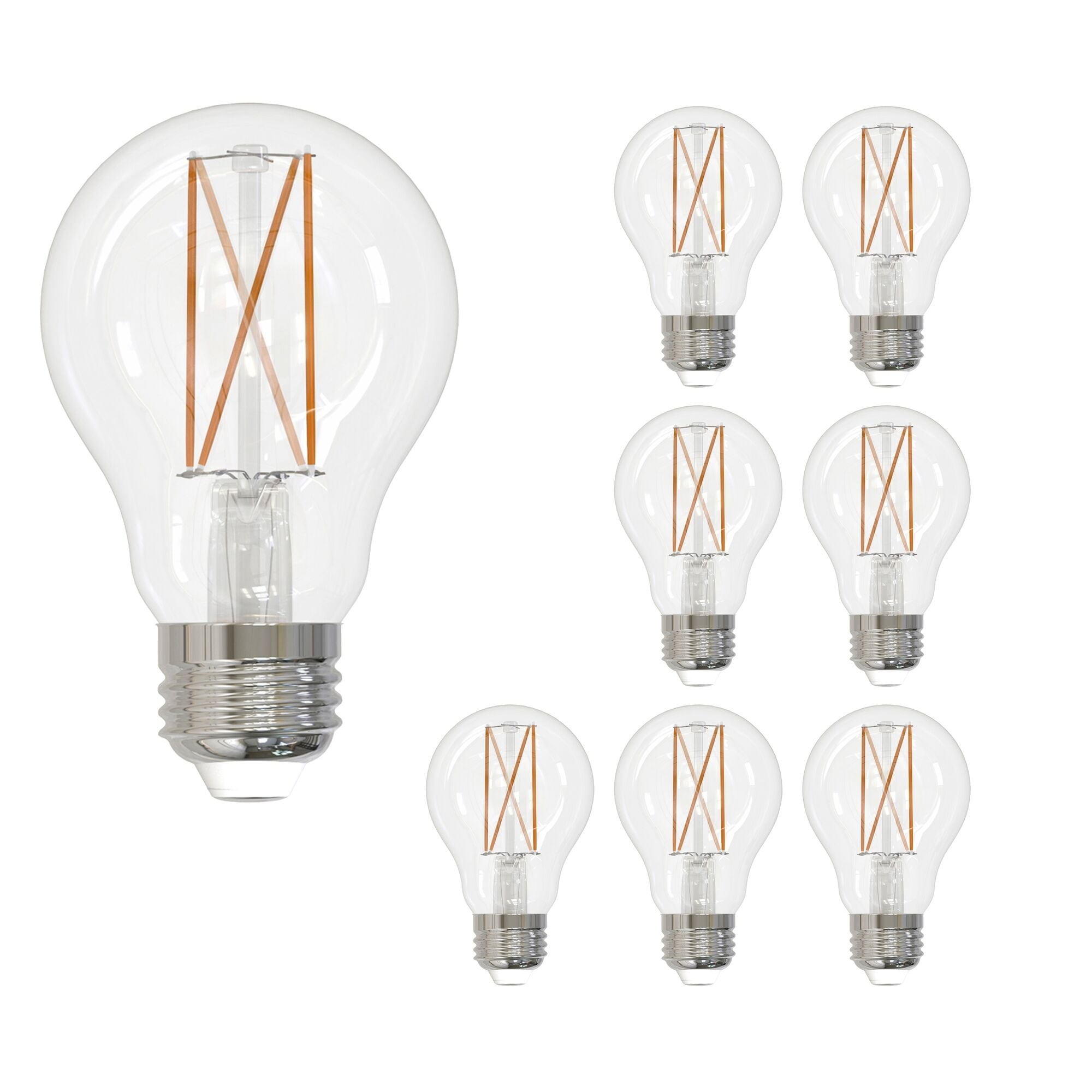 Clear 60 Watt Equivalent Dimmable LED Filament Light Bulb