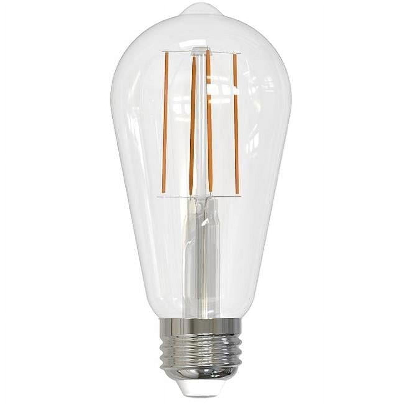 Bulbrite Pack of (8) 7 Watt Dimmable Clear ST18 LED Light Bulbs with Medium (E26) Base, 3000K Soft White Light, 800 Lumens
