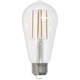 thumbnail image 1 of Bulbrite Pack of (8) 7 Watt Dimmable Clear ST18 LED Light Bulbs with Medium (E26) Base, 3000K Soft White Light, 800 Lumens, 1 of 5