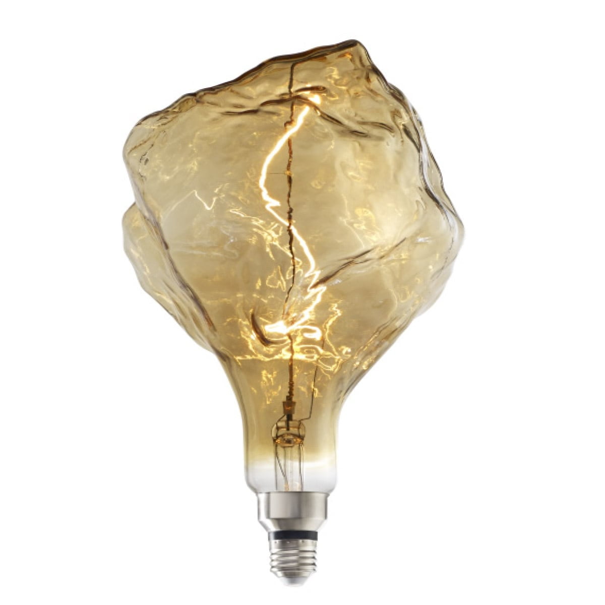 Amber Iceberg Antique Dimmable LED Edison Bulb, 60 Watt Equivalent