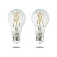 thumbnail image 1 of Bulbrite Solana 2-Pack A19 WiFi Connected Edison Filament LED Smart Light Bulb, Clear, 1 of 6