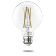 Bulbrite Solana 60 Watt Equivalent G25 Smart WiFi Connected 90CRI LED Edison Filament Light Bulb
