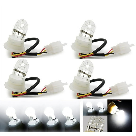 Bulbs Tube Light 12V 4pcs White 160W & 120W HID Hide A Way Flash Strobe Spare