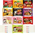 Buldak Ramen Variety 10 Packs (10 Different Buldak Noodles), Korean