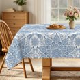 thumbnail image 1 of Bule Mandala Rectangle Waterproof Tablecloth,52x70 Inch,Washable Table Cover for Dining Party Home Decor, 1 of 7