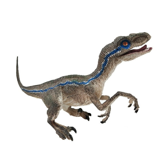 BuleStore Blue Velociraptor Dinosaur Action Figure Animal Model Toy Collector