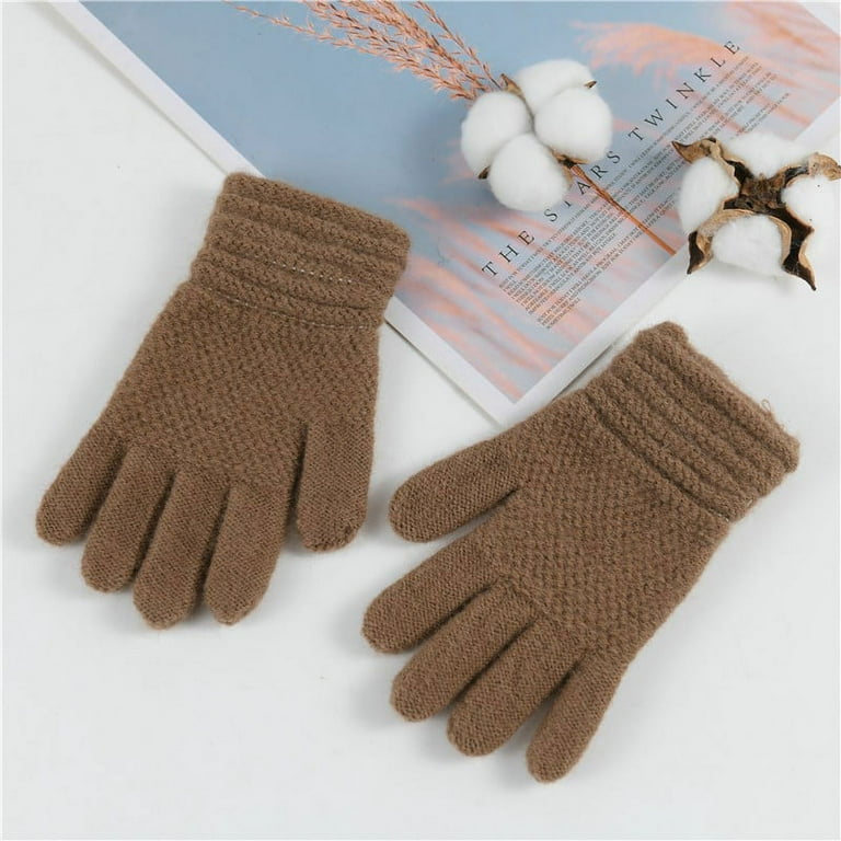 Brown best sale baby mittens