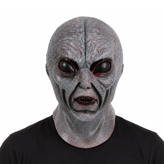 Bulex Adults Alien Mask Realistic Full Head Latex Mask for Halloween Costume Cosplay Party Props