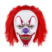 Bulex Horror Evil Clown Mask for Adult, Realistic Latex Full Face Mask for Halloween Cosplay Costume Theme Party Haunted House Dress-Up Props