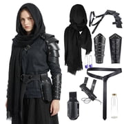 Bulex Medieval Renaissance Costume Faux Leather Accessory for LARP Halloween Ren Faire Cosplay