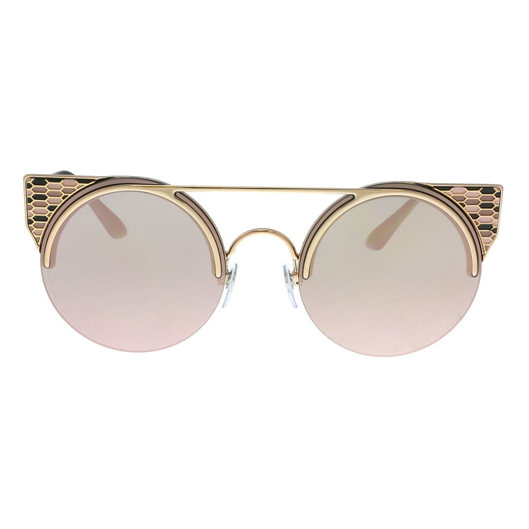 Bulgari BV6088 20144Z Pink Gold Cat Eye Sunglasses for Womens