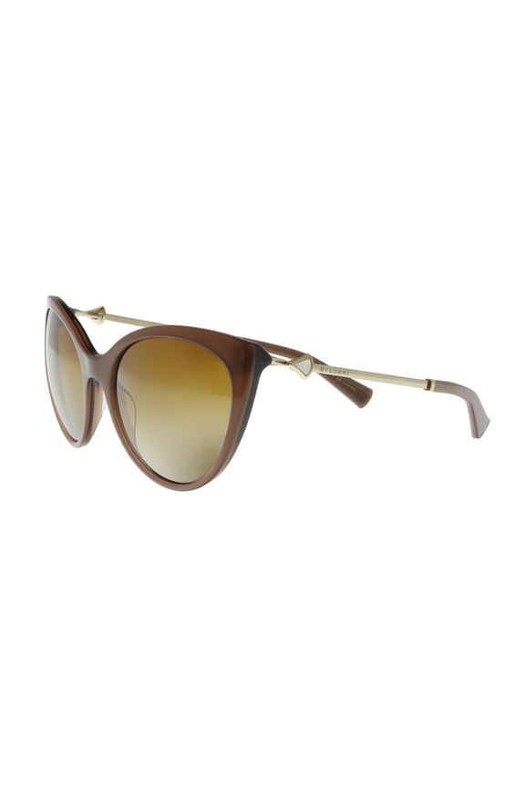 Bulgari BV8195KB 5431T5 Light Brown Cat Eye Sunglasses for Womens