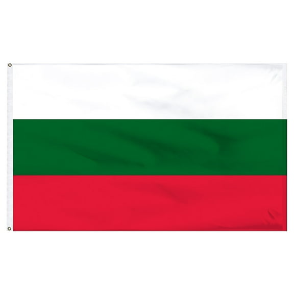 Bulgaria 2x3ft Nylon Flag with Pole Hem Only - Banner