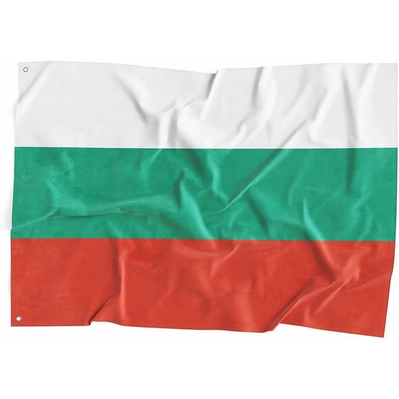 Bulgaria National Flag Polyester Fiber 3x5 Feet Flag, Bright Colors And Anti-ultraviolet Fade Flag Indoor Outdoor Banner