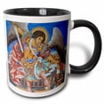 thumbnail image 1 of 3drose, Bulgaria, Rila Monastery, Unesco, Wall Frescoes, Archangel Michael, 11oz Two-tone Black Mug, 1 of 6