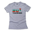 thumbnail image 1 of Bulgaria Taekwondo - Olympic Games - Rio - Flag Women's Cotton Grey T-Shirt, 1 of 2