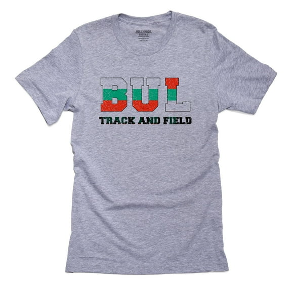 Bulgaria Track and Field - Olympic Games - Rio - Flag Men's Grey T-Shirt