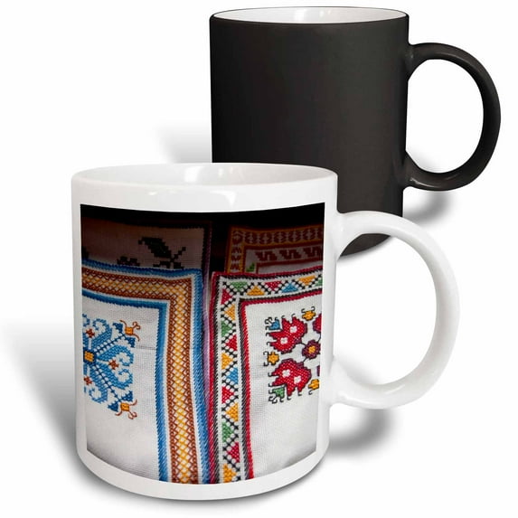 3drose, Bulgaria, Veliko Tarnovo, Embroidery, Craft - Eu05 Cmi0085 - Cindy Miller Hopkins, 11oz Magic Transforming Mug