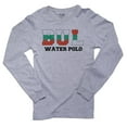 thumbnail image 1 of Bulgaria Waterpolo - Olympic Games - Rio - Flag Men's Long Sleeve Grey T-Shirt, 1 of 2