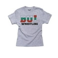 thumbnail image 1 of Bulgaria Wrestling - Olympic Games - Rio - Flag Girl's Cotton Youth Grey T-Shirt, 1 of 2
