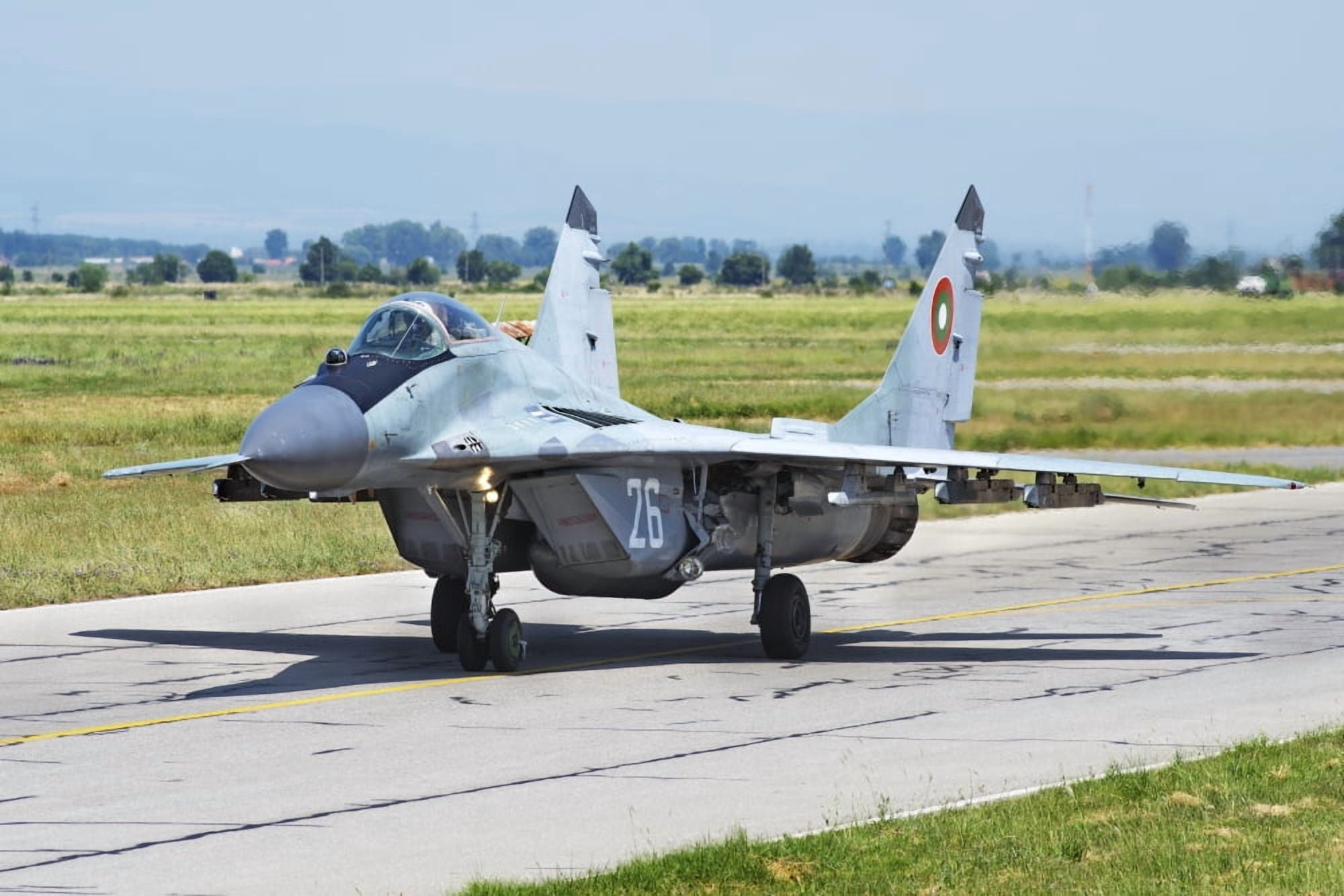 Bulgarian Air Force MiG-29 Fulcrum Canvas Art - Daniele FaccioliStocktrek Images (34 x 23)