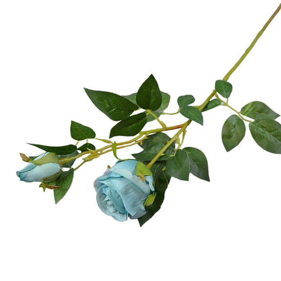 Bulgarian Rose Single Branch, 65cm Artificial Flower for Wedding Hall Scene Decoration Home Centerpiece