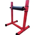 thumbnail image 1 of Bulgarian Split Squat Stand with Adjustable Height, Stable Steel Leg Machine for Single Leg Squats, Lunges, Home Gym Strength Training Equipment, Red & Black, 1 of 7