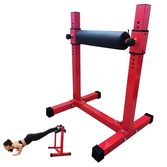Bulgarian Split Squat Stand,Single Leg Squat Stand,11 Adjustable Roller Heights & Comfortable Padding for Squats,Stretching,Hip Thrusters,Triceps Exercises