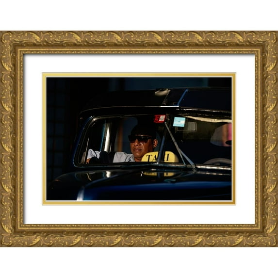 Buliga, Gina 18x13 Gold Ornate Wood Framed with Double Matting Museum Art Print Titled - Cuba Neverending Story