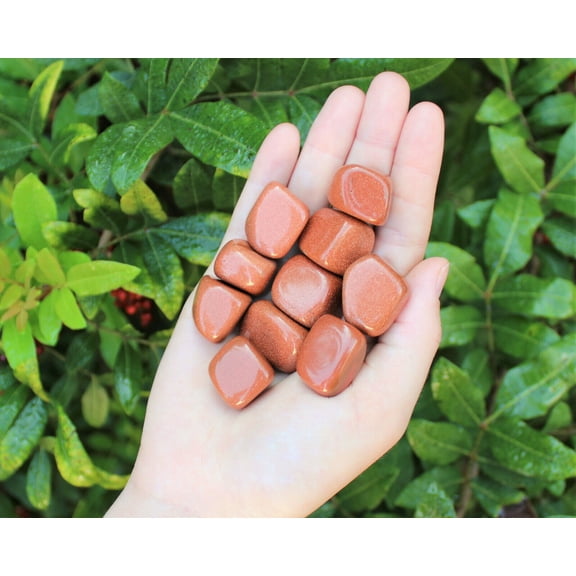 Bulk 1/4 lb Lot Red Goldstone Tumbled Stones (Crystal Healing Tumble Reiki)