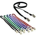 thumbnail image 1 of Bulk 100 Pack - Double Sided/Open Ended Lanyards with Two Bulldog Clips - Twist Free 2 Hook Design (1 on Each End) for Special Event Badges, Credentials and Ticket Holders (Assorted Colors), 1 of 4