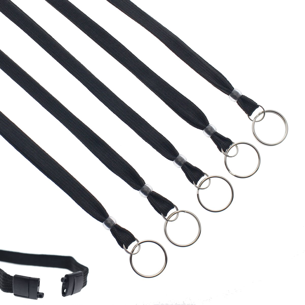 Bulk 100 Pack - Heavy Duty Breakaway Lanyards for Keys and Id's with ...