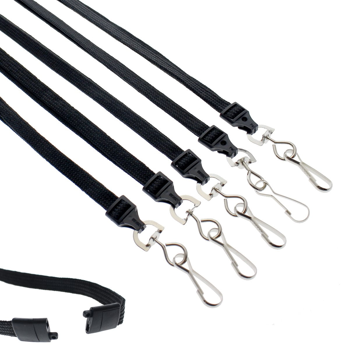 Specialist ID - Premium Breakaway Lanyards, Black with Metal Swivel ...