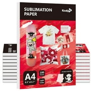 Bulk 1000 Sheets Koala Sublimation Paper for Epson Inkjet Sublimation Ink Printers,  A4 Wholesale Koala Sublimation Paper 8.3 x 11.7 inch, Pink Back