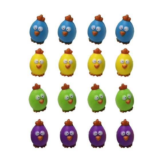 Bulk 12 Cute Egg Chick Stress Ball - Easter