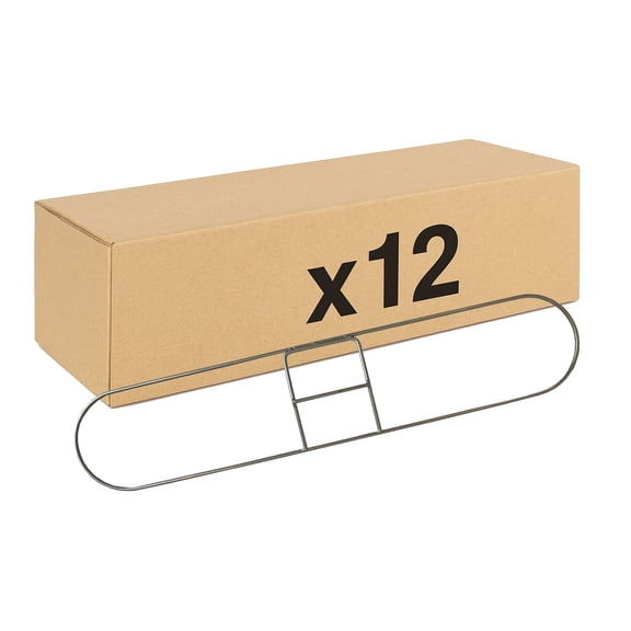 Bulk 12 Pack Dust Mop Frames – Industrial Steel Wire, Heavy Duty Hardware for Dry/Dust Mops 24 Inch