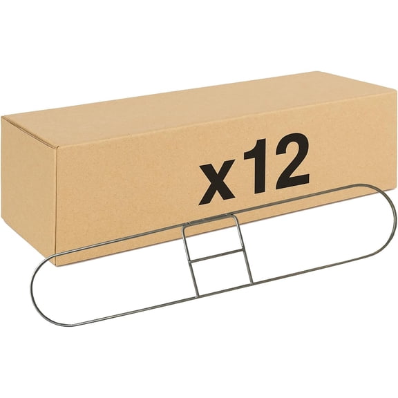 Bulk 12 Pack Dust Mop Frames – Steel Wire, Heavy Duty Hardware for Dry/Dust Mops 24 Inch