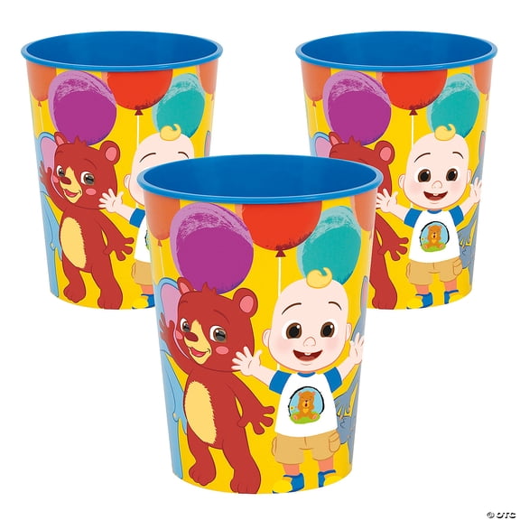 Bulk 12 Pieces CoComelon Reusable BPA-Free Plastic Favor Tumblers