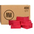 thumbnail image 1 of Bulk 12” x 12” All Purpose Economy Microfiber Towels | Red - Case of 400 | No Lint, Non Abrasive, Highly Absorbent Household Cleaning Tools for House, Kitchen, Car, Window, 1 of 9