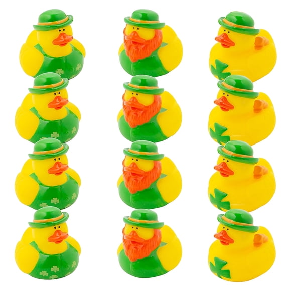 Bulk 120 Pieces St. Patricks Day Rubber Ducks