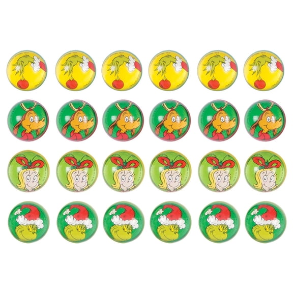 Bulk 144 Pc. Mini Dr. Seuss The Grinch Bouncy Balls