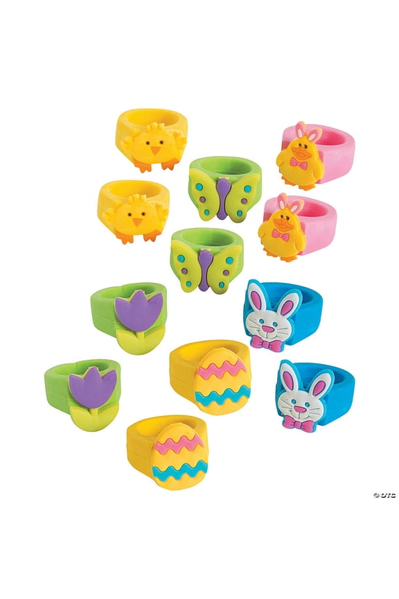 Bulk 144 Pieces Easter Rings