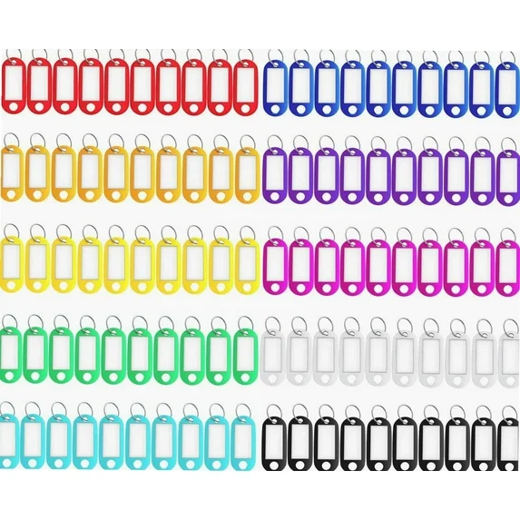 Bulk 150Pcs Rectangular Key Label Holders for Home, Office & Hotel Key ...
